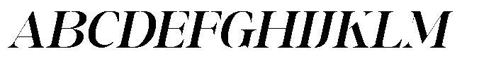 GC Backside Valley Medium Italic Font UPPERCASE