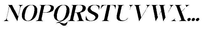 GC Backside Valley Medium Italic Font UPPERCASE