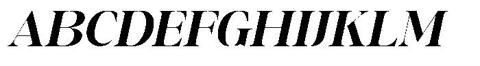 GC Backside Valley Semi Bold Italic Font UPPERCASE