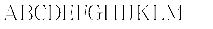 GC Backside Valley Thin Font UPPERCASE