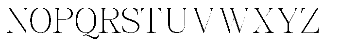 GC Backside Valley Thin Font UPPERCASE