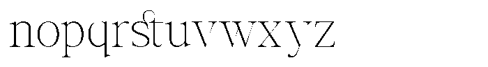 GC Backside Valley Thin Font LOWERCASE