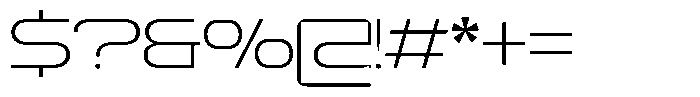 GC Bager Thin Font OTHER CHARS