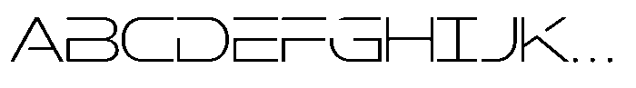 GC Bager Thin Font UPPERCASE