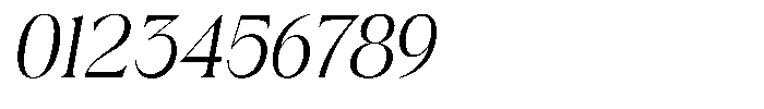 GC Begia Slant Light Font OTHER CHARS
