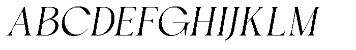 GC Begia Slant Light Font UPPERCASE