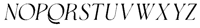 GC Begia Slant Light Font UPPERCASE
