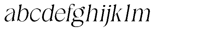 GC Begia Slant Light FONT