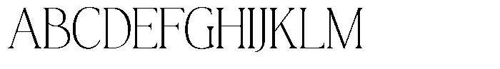 GC Blanca Thin Font UPPERCASE