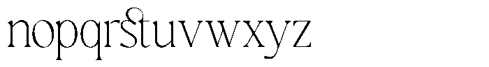 GC Blanca Thin Font LOWERCASE