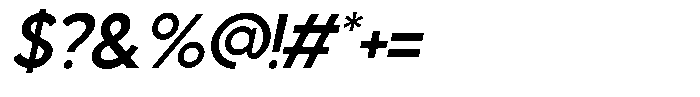 GC Calvo Slanted Font OTHER CHARS