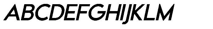 GC Calvo Slanted Font UPPERCASE