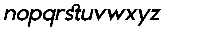 GC Calvo Slanted Font LOWERCASE