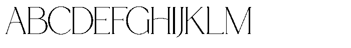 GC Cheline Extra Light Font UPPERCASE