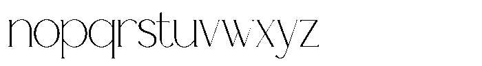 GC Cheline Extra Light Font LOWERCASE