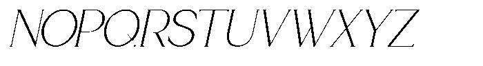 GC Cheline Slant Regular Font UPPERCASE