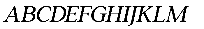 GC Chief Ranced Italic Font UPPERCASE