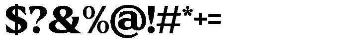 GC Chillon Bold Text Font OTHER CHARS