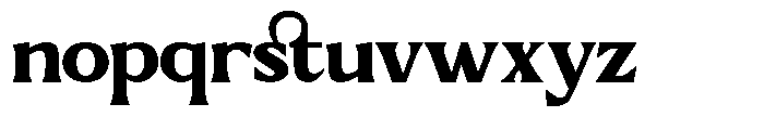 GC Chillon Bold Text Font LOWERCASE