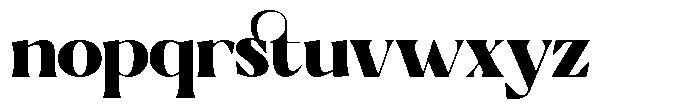 GC Chillon Extra Bold Display Font LOWERCASE
