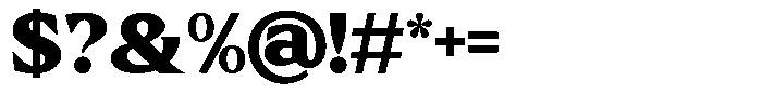 GC Chillon Extra Bold Text Font OTHER CHARS