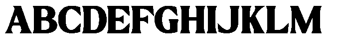 GC Chillon Extra Bold Text Font UPPERCASE