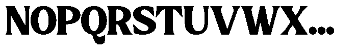GC Chillon Extra Bold Text Font UPPERCASE