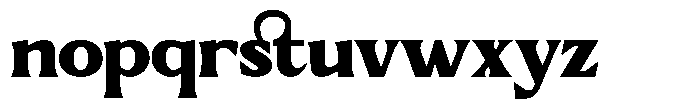 GC Chillon Extra Bold Text Font LOWERCASE
