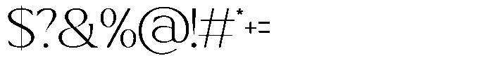 GC Chillon Extra Light Display Font OTHER CHARS