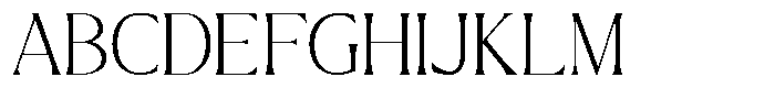 GC Chillon Extra Light Display Font UPPERCASE