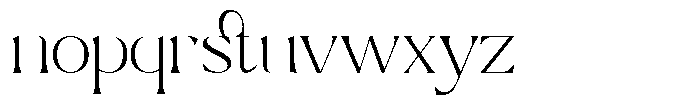GC Chillon Extra Light Display Font LOWERCASE
