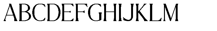 GC Chillon Light Display Font UPPERCASE