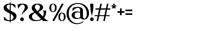 GC Chillon Medium Display Font OTHER CHARS