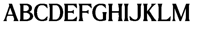 GC Chillon Medium Text Font UPPERCASE