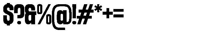 GC Chroma Bold Font OTHER CHARS