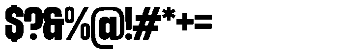 GC Chroma Extra Bold Font OTHER CHARS