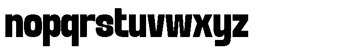 GC Chroma Extra Bold Font LOWERCASE