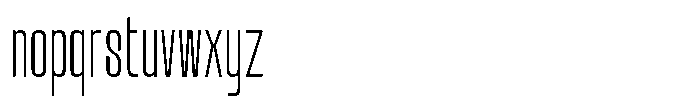 GC Chroma Thin Font LOWERCASE