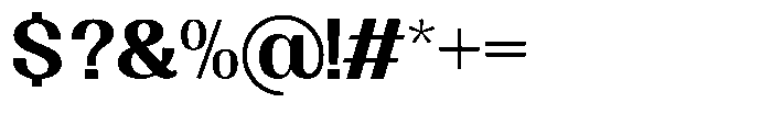 GC Clova Bold Font OTHER CHARS