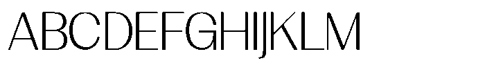 GC Clova Extra Light Font UPPERCASE