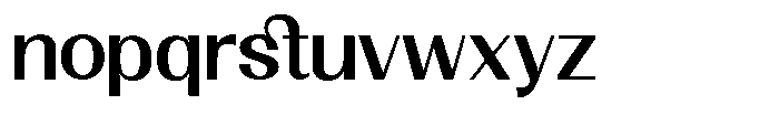 GC Clova Semi Bold Font LOWERCASE