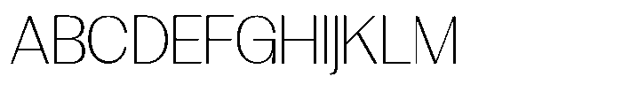 GC Clova Thin Font UPPERCASE