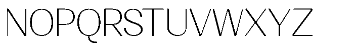 GC Clova Thin Font UPPERCASE