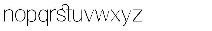 GC Clova Thin Font LOWERCASE