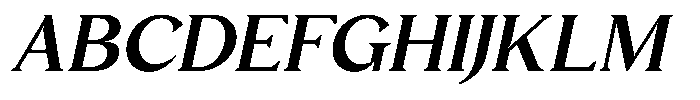 GC Commune Oblique Font UPPERCASE