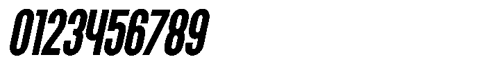GC Conrode Slanted Font OTHER CHARS