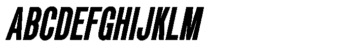 GC Conrode Slanted Font UPPERCASE