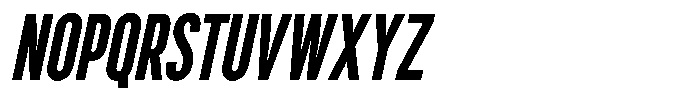 GC Conrode Slanted Font UPPERCASE