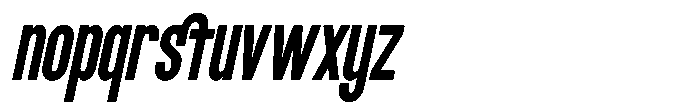 GC Conrode Slanted Font LOWERCASE