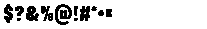 GC Dooze Extra Bold Font OTHER CHARS